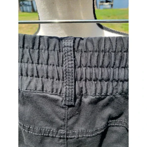 Nike Shorts Womens Small Black Sportswear Chino Bermuda Hiking Outdoors Cotton - Picture 6 of 15